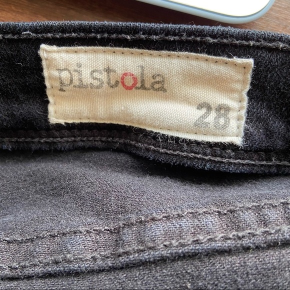 Pistola Black Ten Boi Fringe Hem Jeans - Picture 3 of 9